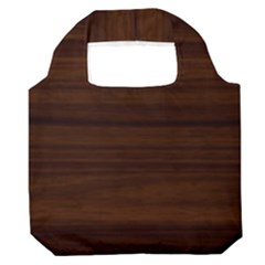 Dark Brown Wood Texture, Cherry Wood Texture, Wooden Premium Foldable Grocery Recycle Bag by nateshop