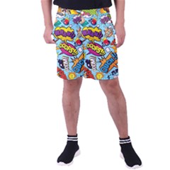 Graffiti Word Seamless Pattern Men s Pocket Shorts by Bedest