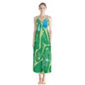 Golf Course Par Golf Course Green Button Up Chiffon Maxi Dress View1