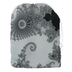 Males Mandelbrot Abstract Almond Bread Drawstring Pouch (3xl) by Cemarart