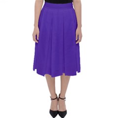 Ultra Violet Purple Classic Midi Skirt by Patternsandcolors