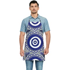 Authentic Aboriginal Art - Gathering Kitchen Apron by hogartharts