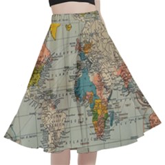 Pyramids Egypt Monument Landmark Sunrise Sunset Egyptian A-line Full Circle Midi Skirt With Pocket by Proyonanggan