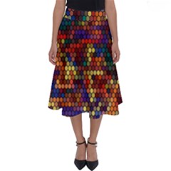 Pattern Dots Wallpaper Seamless Pattern Perfect Length Midi Skirt by Ndabl3x