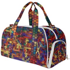 Pattern Dots Wallpaper Seamless Pattern Burner Gym Duffel Bag by Ndabl3x
