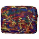 Hexagon Honeycomb Pattern Design Make Up Pouch (Large) View2
