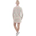 Mosaic Hexagon Honeycomb Women s Long Sleeve Casual Dress View2