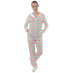 Mosaic Hexagon Honeycomb Women s Tracksuit by Ndabl3x