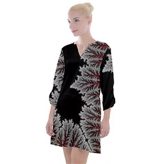 Astrology Surreal Surrealism Trippy Visual Art Open Neck Shift Dress by Bedest