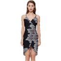 Astrology Surreal Surrealism Trippy Visual Art Wrap Frill Dress View1