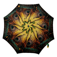 City Light Sky Landmark Painting Hook Handle Umbrellas (small) by Cemarart