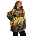 City Lights Sky Landmark Painting Women s Ski and Snowboard Jacket View2