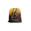 Peacock Feather Native Drawstring Pouch (Small) View1