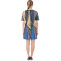 Leaves Plant Foliage Green Sixties Short Sleeve Mini Dress View2
