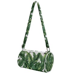 Tropical Leaves Mini Cylinder Bag by goljakoff