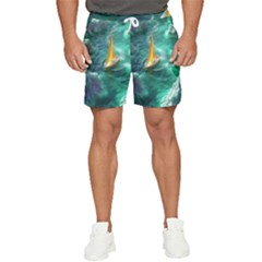 Dolphins Sea Ocean Men s Runner Shorts by Cemarart