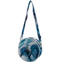Dolphin Swimming Sea Ocean Crossbody Circle Bag View1