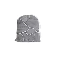 Authentic Aboriginal Art - Farm-lands3 Drawstring Pouch (small) by hogartharts