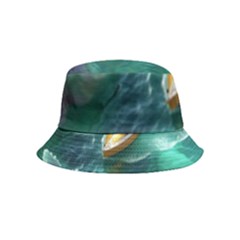 Seascape Boat Sailing Inside Out Bucket Hat (kids) by Cemarart