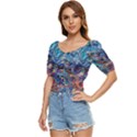 Kaleidoscopic currents Button up blouse View2