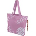 Elements Scribble Wiggly Lines Drawstring Tote Bag View1