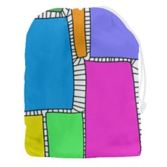Shapes Texture Colorful Cartoon Drawstring Pouch (3xl) by Cemarart
