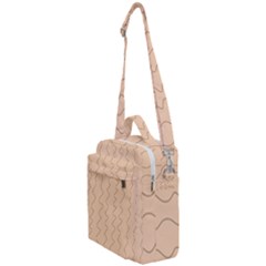 Lines Pattern Wiggly Minimal Print Crossbody Day Bag by Cemarart