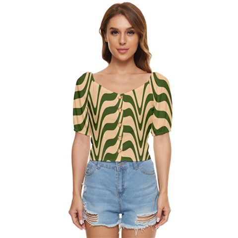 Swirl Pattern Abstract Marble Button Up Blouse by Cemarart