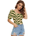 Swirl Pattern Abstract Marble Button up blouse View3