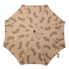 Leaves Plants Dots Pattern Hook Handle Umbrellas (small) by Cemarart