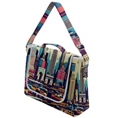 Skyscrapers City Usa Box Up Messenger Bag by Cemarart