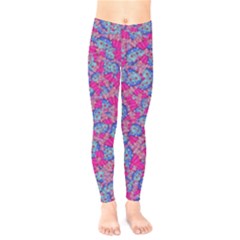 Colorful Cosutme Collage Motif Pattern Kids  Classic Winter Leggings by dflcprintsclothing