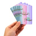 Owls Family Stripe Tree Playing Cards Single Design (Rectangle) with Custom Box View3