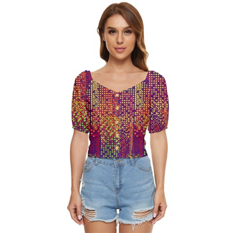 Building Architecture City Facade Button Up Blouse by Grandong