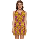 Blooming Flowers Of Orchid Paradise Tiered Sleeveless Mini Dress View1
