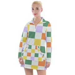 Board Pictures Chess Background Women s Long Sleeve Casual Dress by Maspions