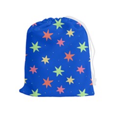 Background Star Darling Galaxy Drawstring Pouch (xl) by Maspions
