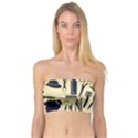 Elegant Hairdresser pattern cream Bandeau Top View1