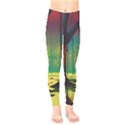 Nature Swamp Water Sunset Spooky Night Reflections Bayou Lake Kids  Leggings View1