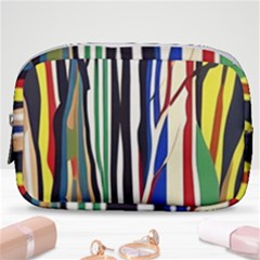Abstract Trees Colorful Artwork Woods Forest Nature Artistic Make Up Pouch (small) by Grandong