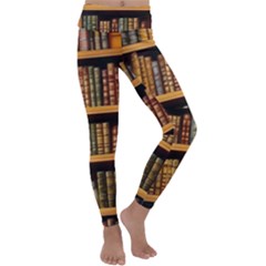 Room Interior Library Books Bookshelves Reading Literature Study Fiction Old Manor Book Nook Reading Kids  Lightweight Velour Classic Yoga Leggings by Grandong