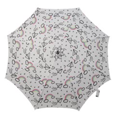 Cute Art Print Pattern Hook Handle Umbrellas (medium) by Apen