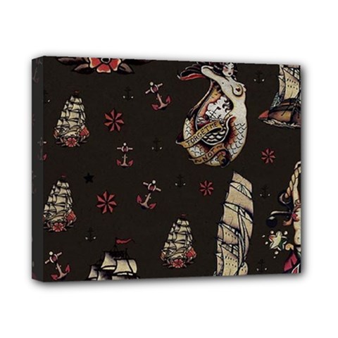 Vintage Tattoos Nautical Canvas 10  X 8  (stretched) by Apen