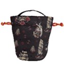 Vintage Tattoos Nautical Drawstring Bucket Bag View2
