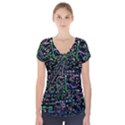 Math Linear Mathematics Education Circle Background Short Sleeve Front Detail Top View1
