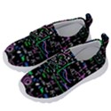 Math Linear Mathematics Education Circle Background Kids  Velcro No Lace Shoes View2