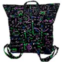 Math Linear Mathematics Education Circle Background Buckle Up Backpack View3