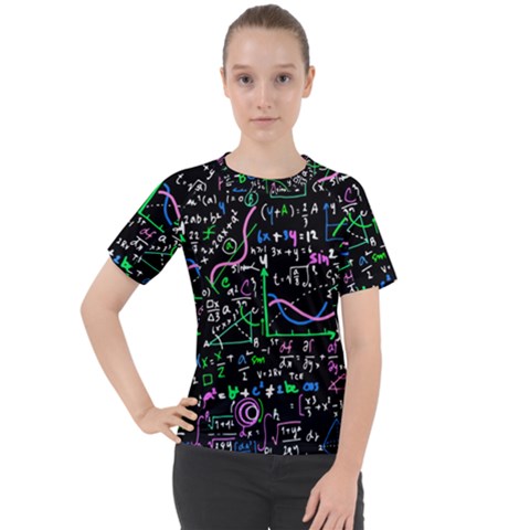 Math Linear Mathematics Education Circle Background Women s Sport Raglan T-shirt by Apen