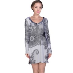 Apple Males Almond Bread Abstract Mathematics Long Sleeve Nightdress by Apen