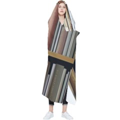 Book Nook Books Bookshelves Comfortable Cozy Literature Library Study Reading Reader Reading Nook Ro Wearable Blanket by Maspions